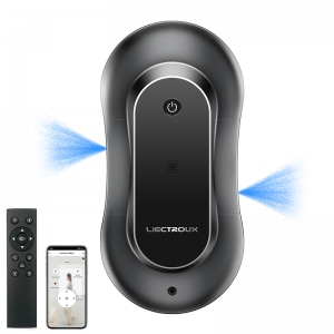 Робот для мойки окон Liectroux YW810,2-стороннее распыление воды,ультратонкий, робот-пылесос для окон,домашний электрический стеклоочиститель,сухая и влажная уборка,APP и пульт дистанционного управления, двигатель BLDC
